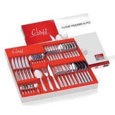 Faqueiro Linha Classic Inox 42 Pçs Faca Churrasco