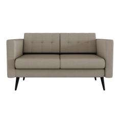 Sofá 2 Lugares Living Suede Bege