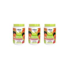 Creme Para Pentear Salon Line 1Kg Kids - Kit C/3Un