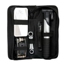 Kit Reparo Remendo Ferramenta Bicicleta + Bomba Encher Pneus - BELLATO