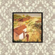 Quadro Com Moldura 30X30 - Arte Itanhaém De Anita Malfatti - Plinplin