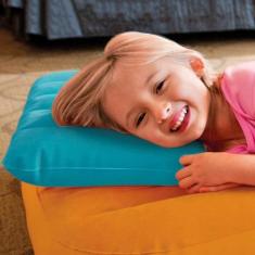 Travesseiro Inflável Infantil Intex, Azul