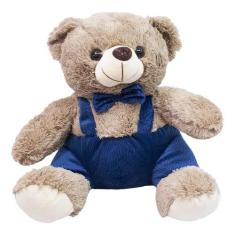 Urso Gravata Suspensório 34cm - Pelúcia - Foffy