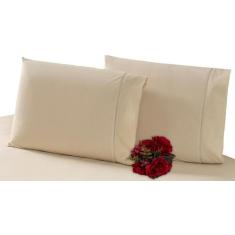 Jogo Lençol Casal 4 Peças 100% Algodão Percal 180 Fios Lindo - INGRID 