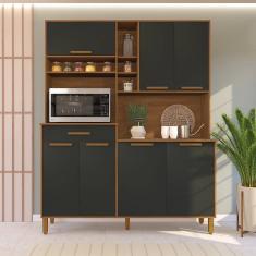 Cozinha Compacta Indekes Braga com 7 Portas e 1 Gaveta - 160cm de largura