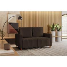 Sofá Amelie 2 Lugares em Suede Yescasa    Marrom