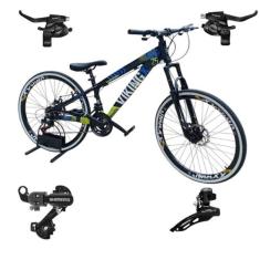 Bicicleta Vikingx Tuff 25 Aro 26 Aluminio 24v Cambios Shimano Freio Di