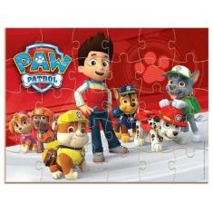 QUEBRA-CABEÇA Madeira Patrulha Canina - 30 Peças - NIG