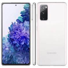 Smartphone Samsung Galaxy S20 FE 5G Branco 128GB, 6GB RAM, Tela Infinita de 6.5”, Câmera Traseira Tripla, Android 12 e Processador Snapdragon 865