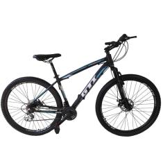 Bicicleta Aro 29 Gti Roma 21v Freio a Disco Preto Tam. 19