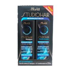 Shampoo + Condicionador Studio Hair Maciez Anti Frizz 250ml