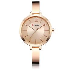 Relógio Feminino De Pulso Curren Pulseira Metálica (Rose)