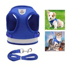 Peitoral Guia Cao Cachorro Gato Pet Coleira Faixa Refletiva Colete Animal de Estimaçao Passeio Caminhada Lazer