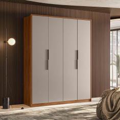 guarda-roupa casal re 4 pt 3 gv nogueira e nude