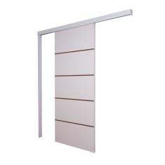 Porta De Correr Branco Prime Frisada F03 210x80