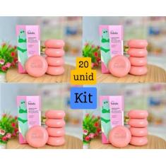 Kit 4 caixas de sabonete Acerola e Hibisco - Refrescante - Total 20 un