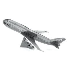 Miniatura De Montar Metal Earth Avião Boeing 747 MMS004, Prata