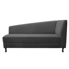 Diva Recamier Heitor 140Cm Lado Esquerdo Linho - Amarena Móveis Cinza Escuro