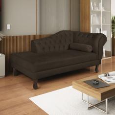 Diva Recamier Dora 130cm Lado Esquerdo Corano Marrom