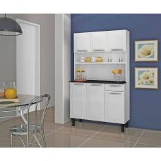 Armário De Cozinha 6 Portas 1 Gaveta Rose - Itatiaia Branco