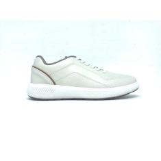 Tênis Casual BR Sport Branco Off/Caramelo - 40403-Masculino