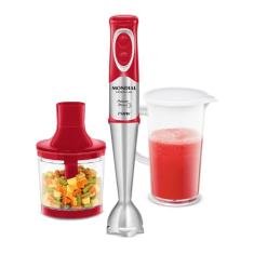MONDIAL Power Mixer Premium, Vermelho/Inox, 750W, 110V - M-10