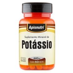Potássio, 60 Cápsulas, 440Mg - Apisnutri