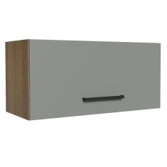 Armário Aéreo de Cozinha Agata 70cm 1 Porta Rustic Cinza