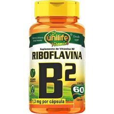 Vitamina B2 - Riboflavina - 60 cápsulas