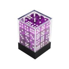 Kit 36 Dados D6 12mm Rpg | Translúcido + Caixinha Protetora