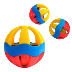 Chocalho Bolinha Colorida Com Barulho Para Bebê Infantil