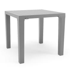 Mesa Niala Quadrada Tampo Plastico Preto Plaxmetal