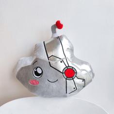 Boneca de pelúcia Lankybox Cyborg Plush tt com decoração iluminada