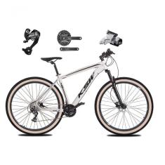 Bicicleta Aro 29 Ksw Xlt 27v Câmbios Shimano Altus Freios Hidráulicos Garfo Trava Pneu Faixa - Branco Tam.19