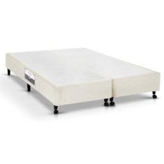 Cama Box Base Universal Queen Poli Tecido Clean (158x198x23) - Castor