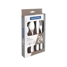 Faqueiro Tramontina Inox 24 Peças Havana 66945010, Inox, 24