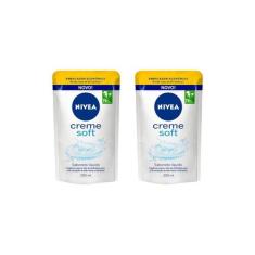 Sabonete Liquido Nivea Refil 200Ml Cr Soft - Kit C/2Un