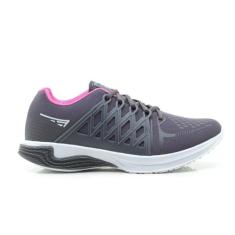 Tênis Feminino Esportivo Academia Conforto Leve Cadarço - Zeus, Cinza,