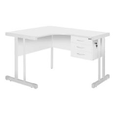 Mesa L 120x120 cm Brasil Metalúrgica Ubaense Cristal, Cristal