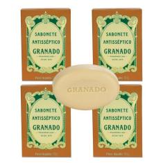 Kit c/4 Sabonetes em Barra 90g Antisséptico Antiacne e Caspa Pele e Co