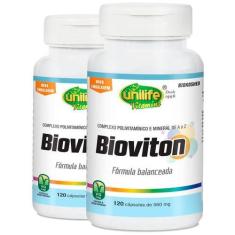 Kit 2 Bioviton Multivitamínico 120 Cápsulas Unilife