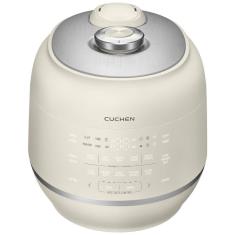 Panela de Arroz Elétrica 6 Xícaras com Limpeza Automática a Vapor e Controle Digital, 110V, Cuchen, Marfim