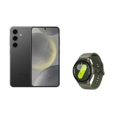 Celular Samsung S24 256GB - Preto + Galaxy Watch7 BT 44mm - Verde, Pre
