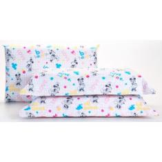 Jogo De Lençol Infantil Solteiro 03 Peças Personagens Disney - Andreza