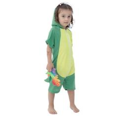 Pijama Infantil Macacão Kigurumi Fantasia Dinossauro - anjo da mamãe, 