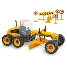 Brinquedo Trator Articulável Motoniveladora Construction Machine 115 Plainer
