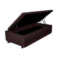 Bicama Solteiro B&G com Baú 88x188 com Cama Auxiliar 78x177x12cm mater