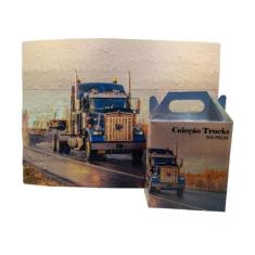 Quebra Cabeça Caminhão de 300 peças + Chaveiro presente - Coleção TEA 