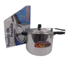 Panela De Pressão Grenada Alumínio 7 Litros Polida