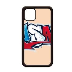 Capa grafite com palavras estilo americano para iPhone 12 Pro Max para Apple Mini Mobile Case